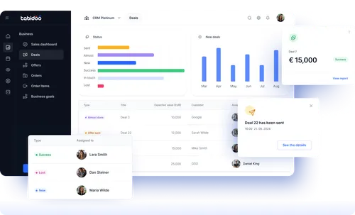 Náhled aplikace Tabidoo CRM Platinum