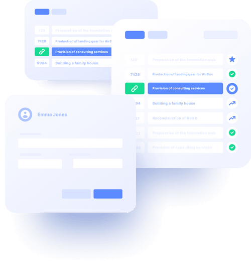 Clearly organized data