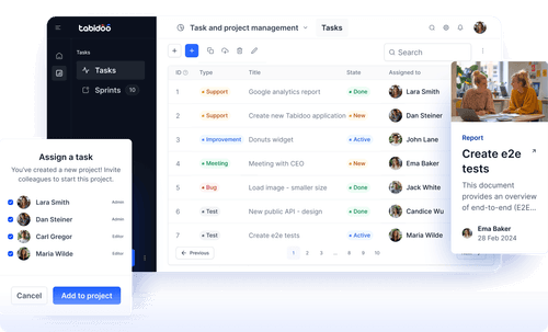 Tabidoo Task management