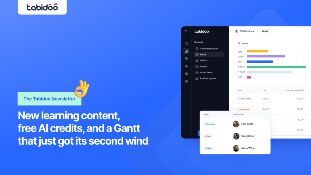 New learning content, free AI credits, and a Gantt that just got its second wind