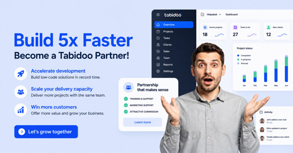 Tabidoo Partner Program: When tools make sense. Become a partner too!